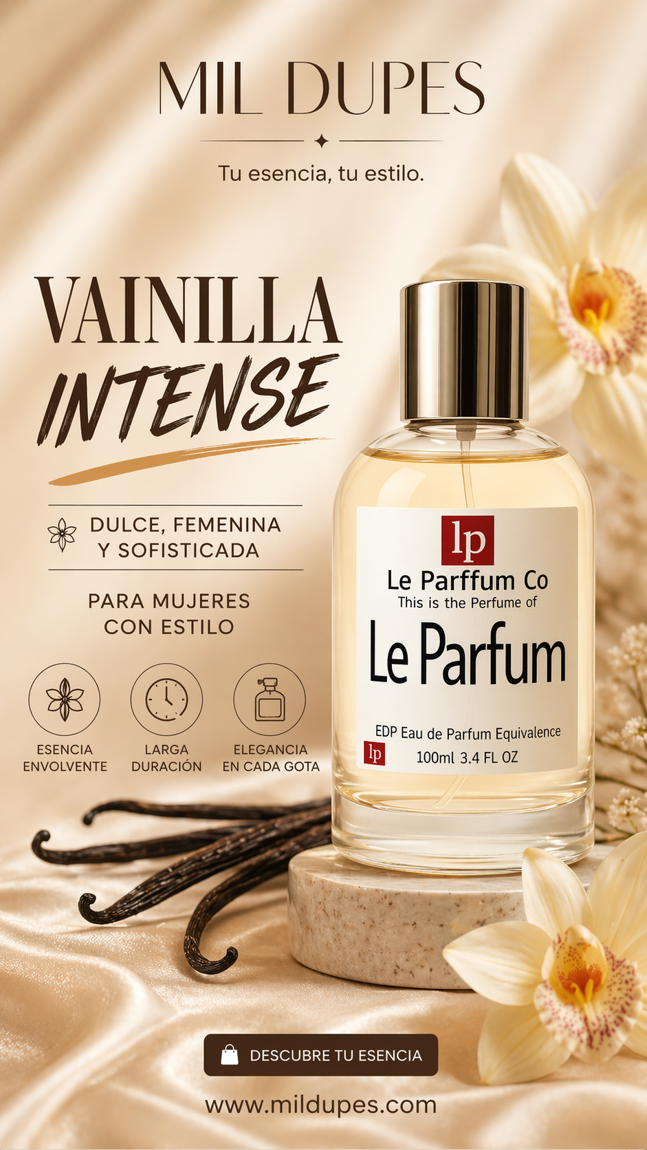 Vainilla Intense LP 100ml Mil Dupes